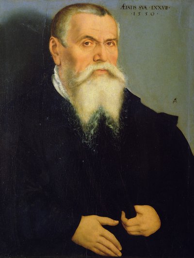 Zelfportret, 1550 door Lucas Cranach the Elder